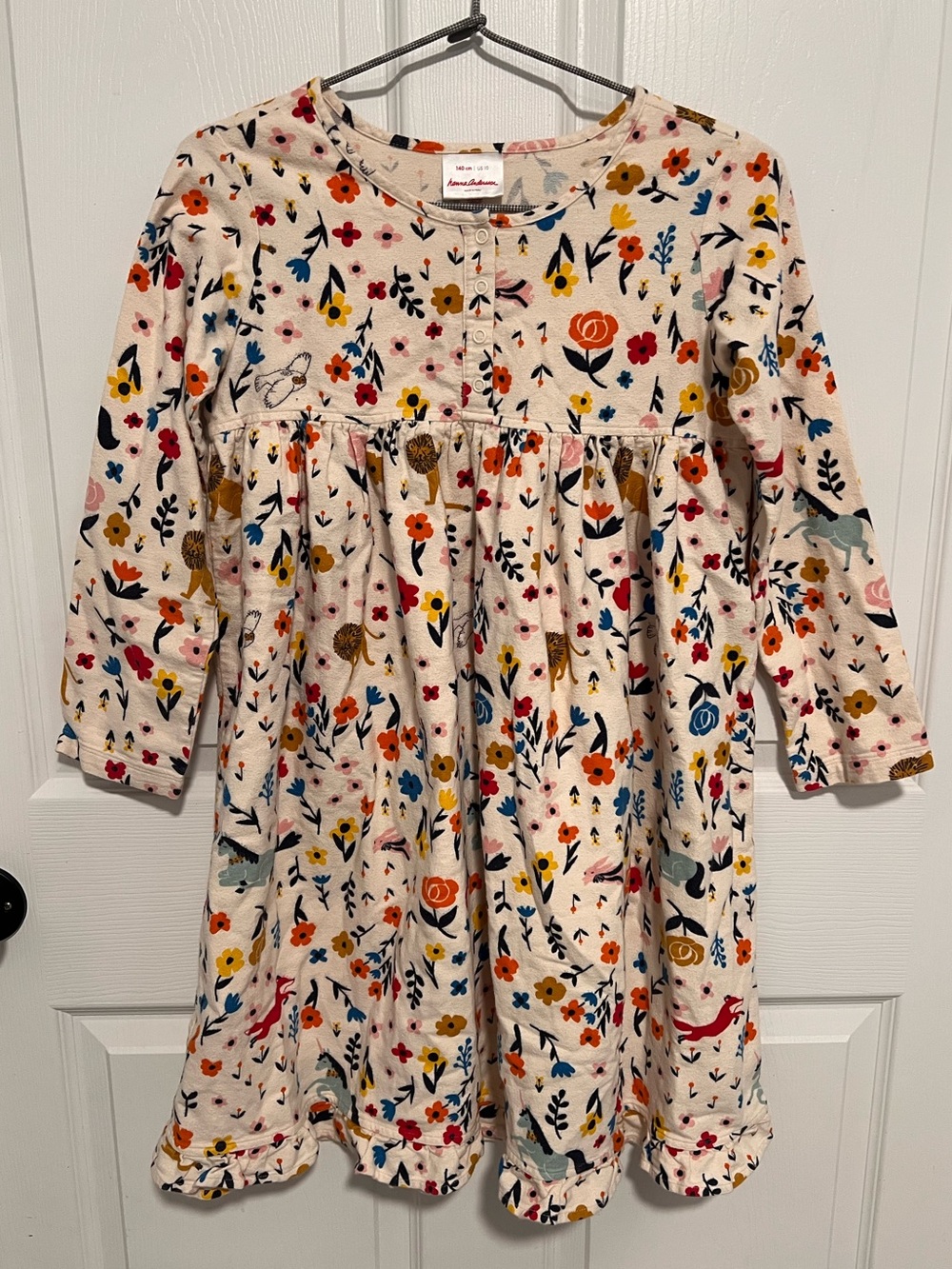Hanna Andersson Make It Magic Elisabet Dress Floral Animals Cottagecore